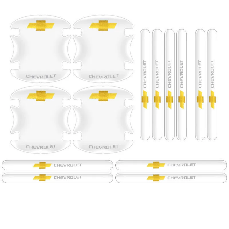 Kit de 14 pegatinas transparentes o negras, personalizadas, anti rayones para vehículos.🔥 PAGA EN CASA 🔥