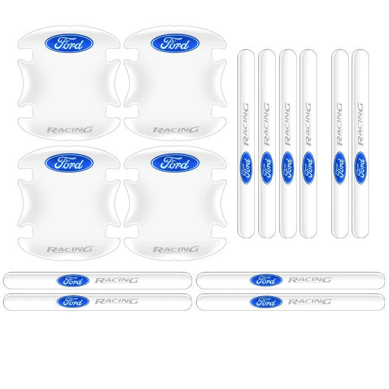 Kit de 14 pegatinas transparentes o negras, personalizadas, anti rayones para vehículos.🔥 PAGA EN CASA 🔥