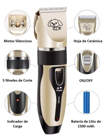 Cortadora de pelo + cepillo para mascotas + envío gratis + pago contra entrega