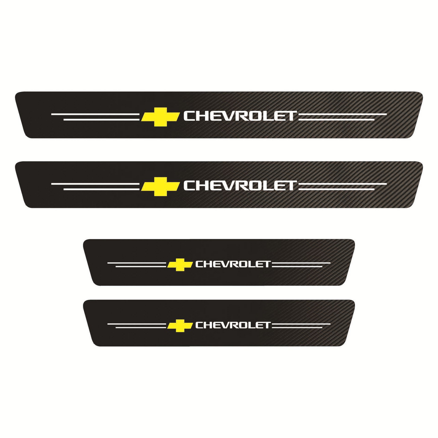 Juego de 8 pegatinas personalizadas con logo de marca, de carbono, súper resistentes, Anti rayones, Anti desgaste, para umbrales de puertas de automóviles.